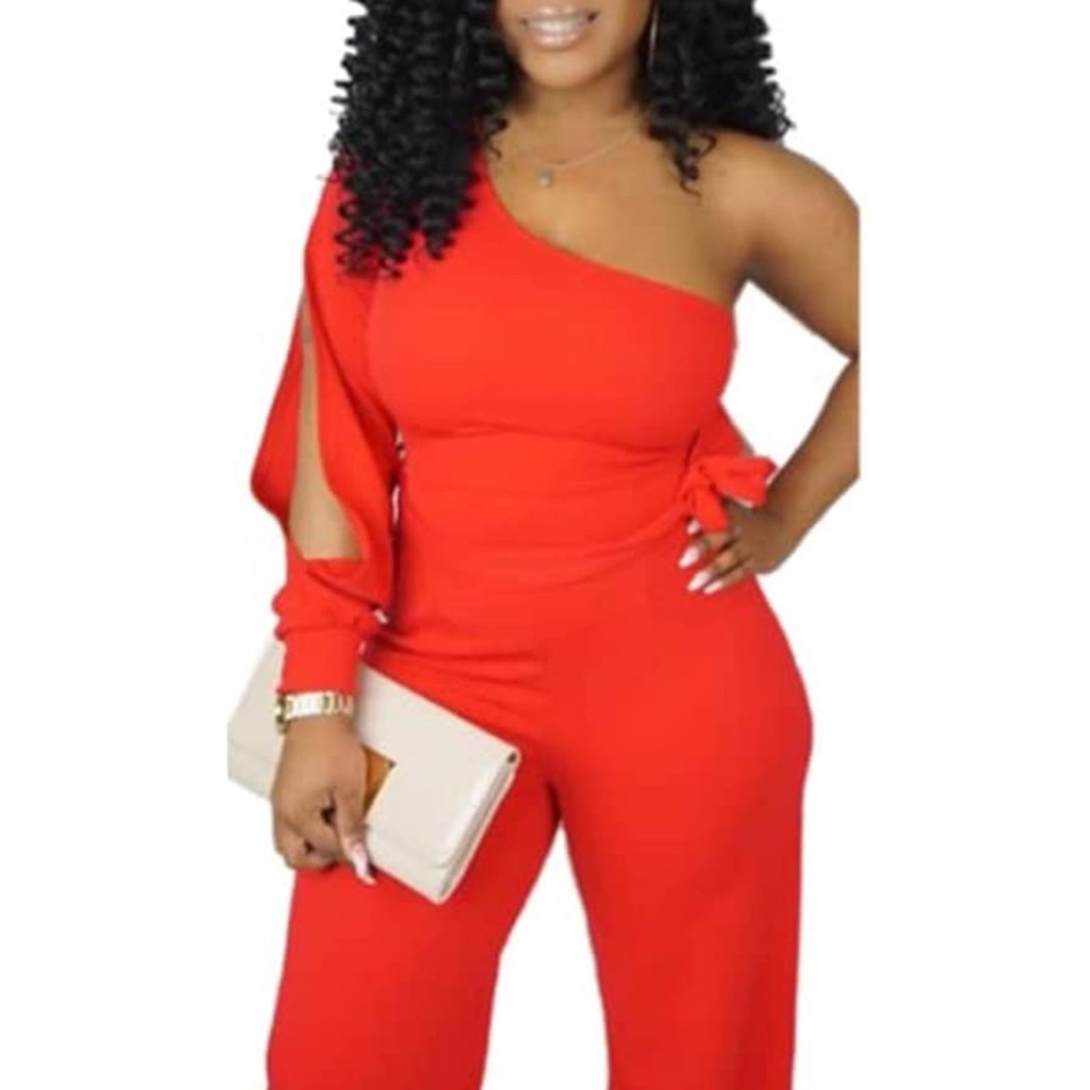 Beautiful Red Jumpsuit size Large